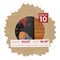 Beige Suede Mat Board for 22x22 Frames - Circle Opening for 18x18 Photos